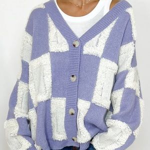 Talulah Scooter Check Cardigan size Medium